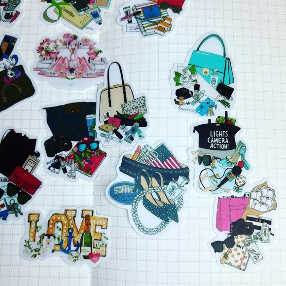 What’s In Her Bag, Glam Planner Girl, Coastal and Patriotic Girls, 19 Stickers - Picture 16 of 16